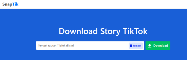 Cara download video tiktok snaptik app