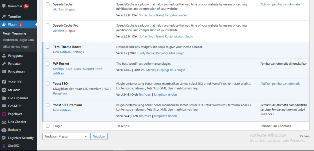 menu plugin